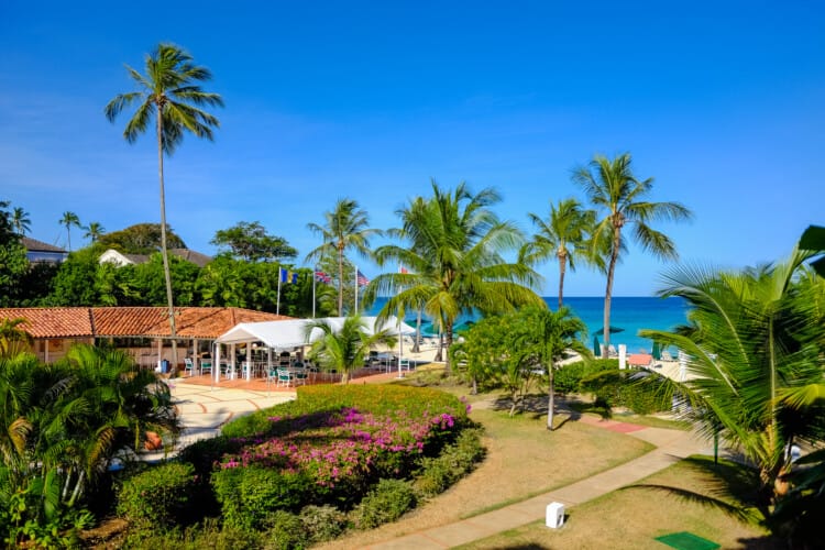 Exterior of iconic Glitter Bay Resort 202